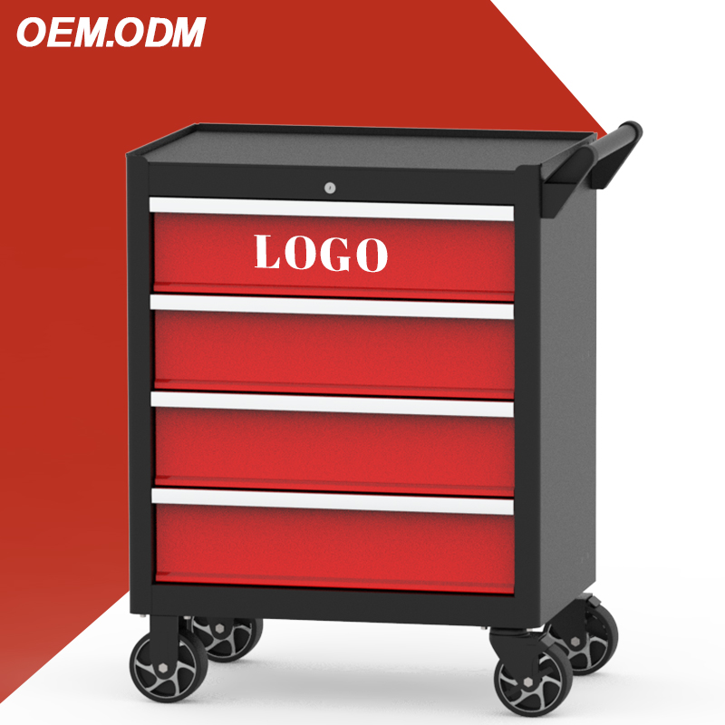 Tools Trolley For Workshop - خزانة أدوات معدنية رخيصة بـ 4