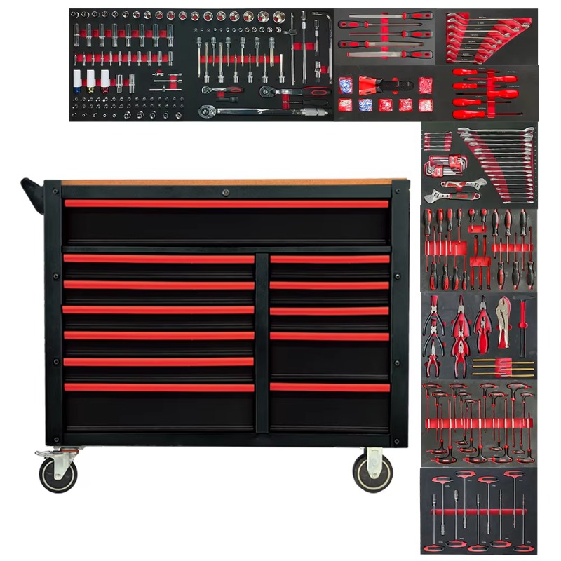 Tools Trolley For Workshop - صندوق أدوات صناعي متنقل بـ 12