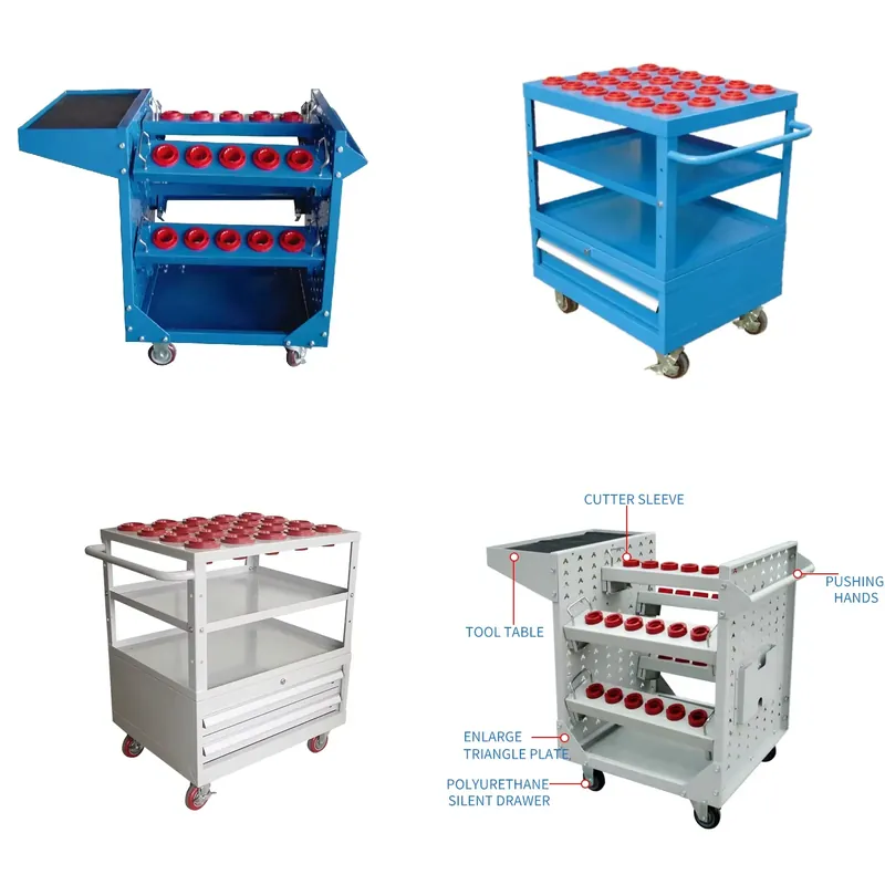 Tools Trolley For Workshop - عربة تخزين أدوات CNC متينة للورشة