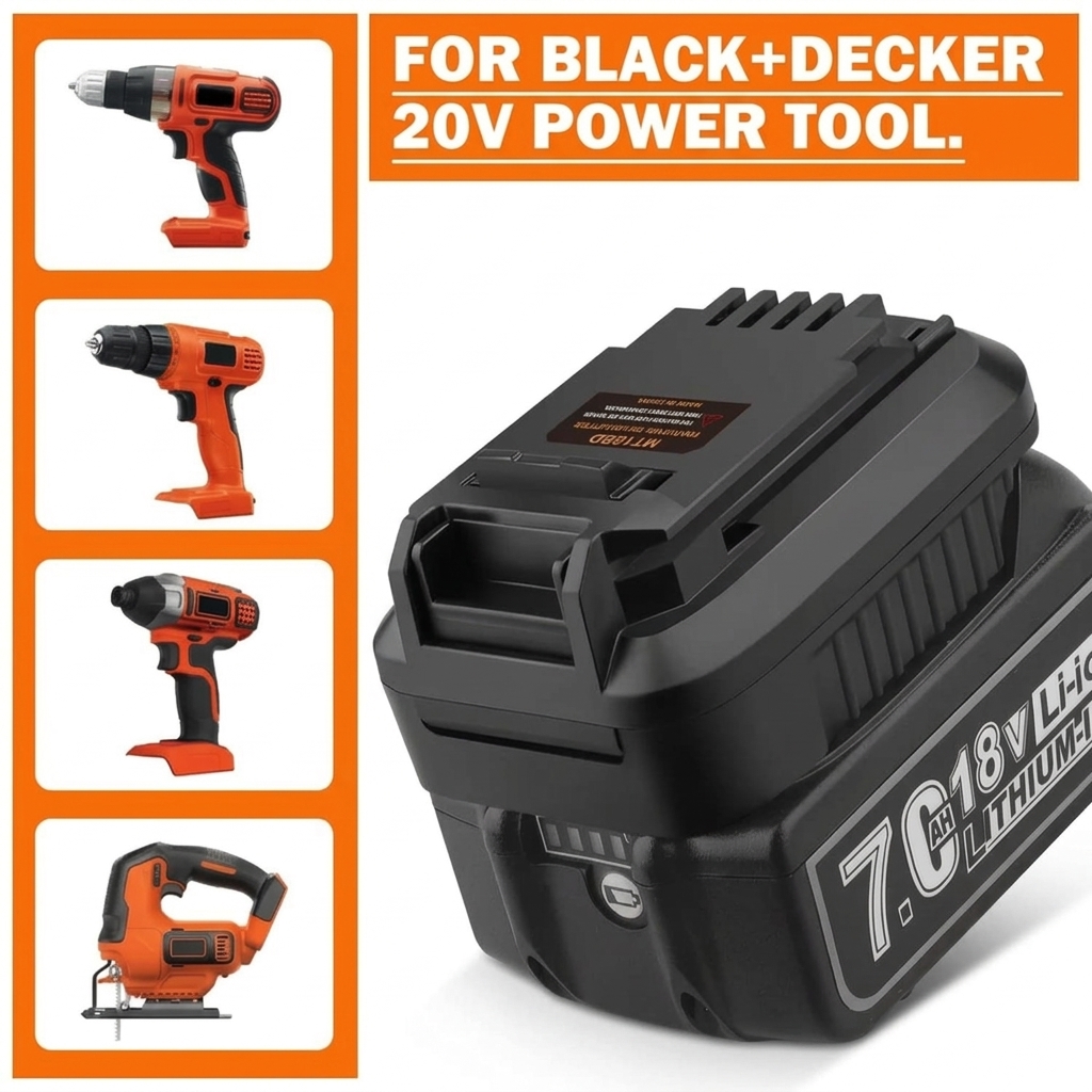 Black+Decker Tool Cordless - محول لأدوات ماكيتا إلى أدوات بلاك