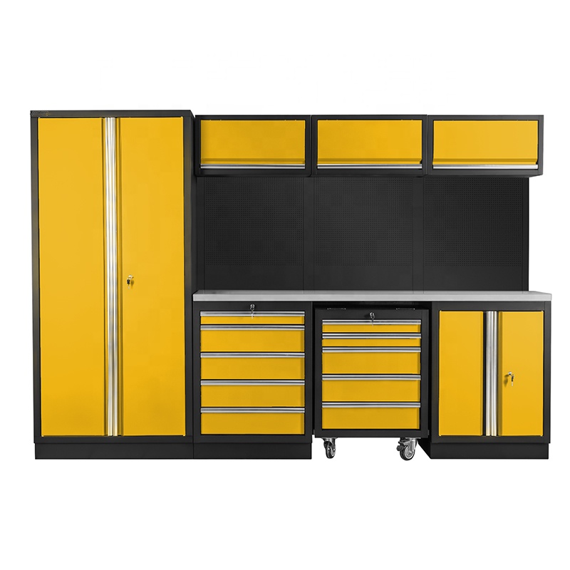 Tools Trolley For Workshop - خزانة أدوات معدنية متينة على عجلات،
