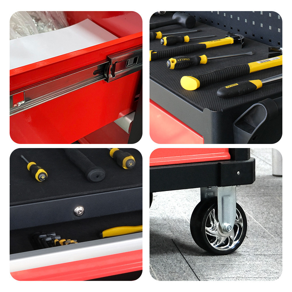 خزانة أدوات معدنية رخيصة بـ 4  - مراجعة Tools Trolley For Workshop وسعره