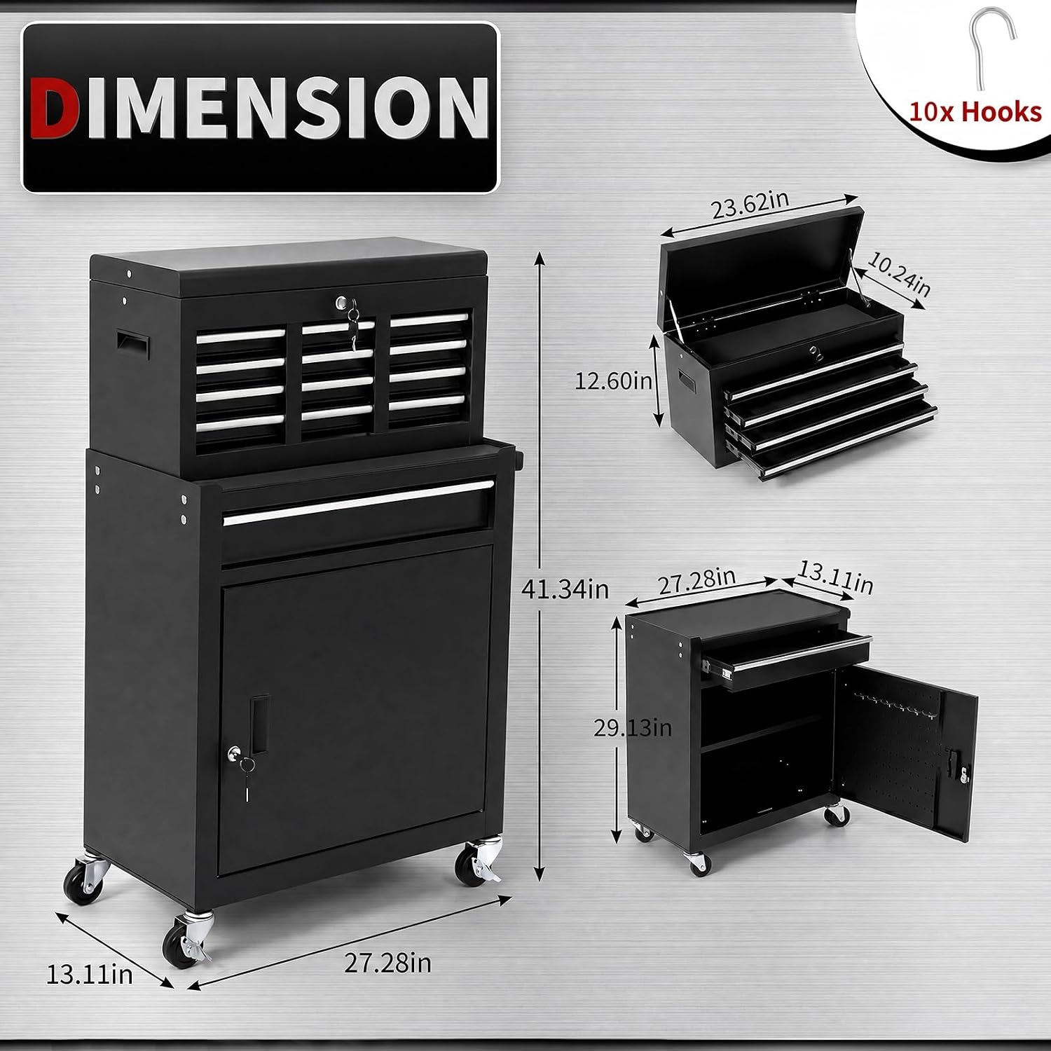 خزانة أدوات متنقلة بخمسة أدراج - مراجعة Tools Trolley For Workshop وسعره