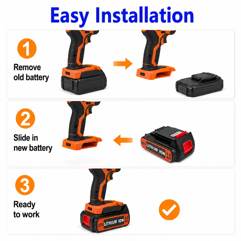بطارية 20 فولت 6.0 أمبير ساعة  - مراجعة Black+Decker Tool Cordless وسعره