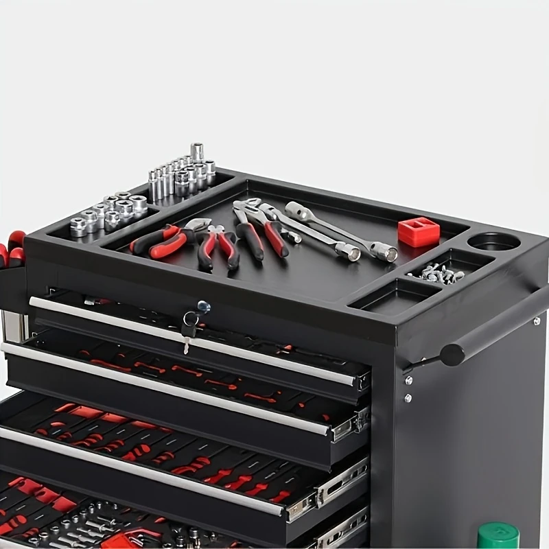 عربة أدوات معدنية متينة بـ 7 أ - مراجعة Tools Trolley For Workshop وسعره